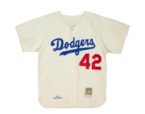 Jersey Mitchell & Ness MLB Brooklyn Dodgers, Jackie Robinson Authentic 1955