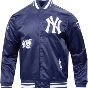 Pro Standard Chamarra DE SATÍN MLB New York Yankees Old English